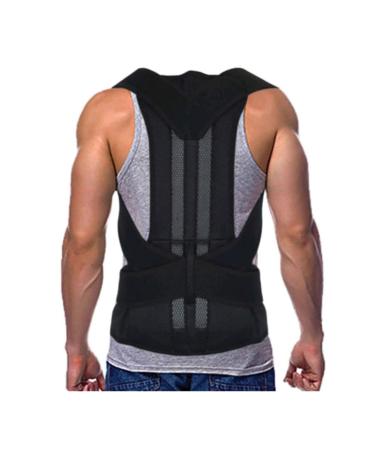 Waist Trainer Posture Corrector Back Brace Full Back Support Belt Clavicle Spine Support Reshape Waist Cincher(4X-Large) XXXX-Large Black