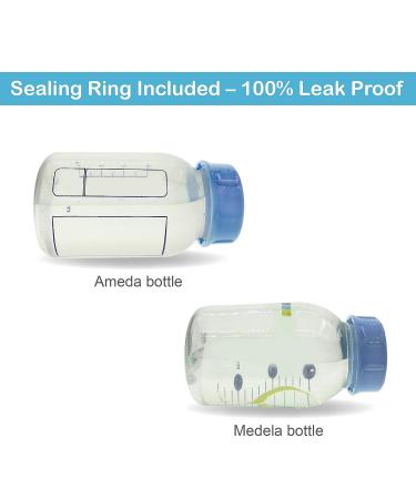 Maymom Solid Lids with Sealing Ring for Standard Bottles - Compatible with Medela, Ameda, Nuk, Playtex, Gerber, Lifefactory - 8pc Set (Blue) - Buy Online on GoSupps.com