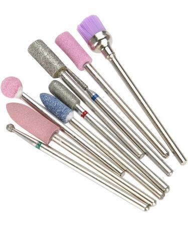 Grinding Head Manicure Tools Nail Drill Set Polishing Tools 9 Pieces Emery for Nail Salon Personal Manicure - Buy Online on GoSupps.com