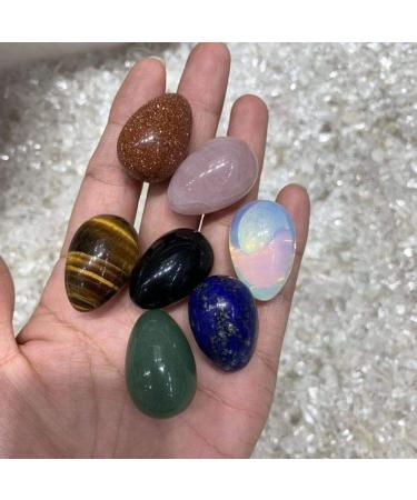 7Pcs Natural Gemstone Crystal Eggs Collectors Pack Reiki Stone Mineral Specimen - Buy Online on GoSupps.com
