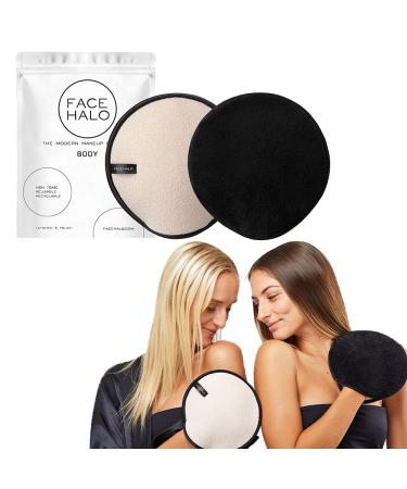 Face Halo Body Exfoliator & Polish | Dual-sided Mitt | HaloTech Fibers | Just Add Water | Non-toxic | Chemical Free | Gentle | All Skin Types & Sensitivity | Eco-friendly | Saves money