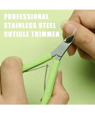 2 Pcs Set Cuticle Nippers Stainless Steel Cuticle Remover Professional Stainless Steel Cuticle Trimmer Cuticle Nipper for Trim Tough Cuticles Dead Skin and Hangnails - Buy Online on GoSupps.com