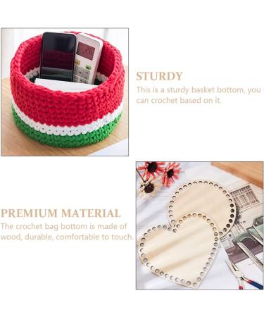 ULTNICE 4pcs Wooden Basket Bottoms for DIY Basket Weaving - 15X15cm Circle Shape Wood Bases - Buy Online on GoSupps.com