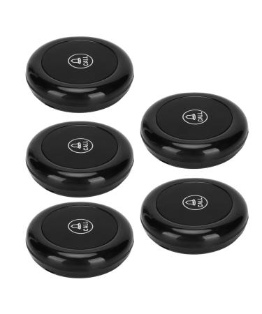 Portable nursing care pager 5 pieces wireless call button for older patients personal home warning system wireless SOS call button print button for restaurant tea house caf service