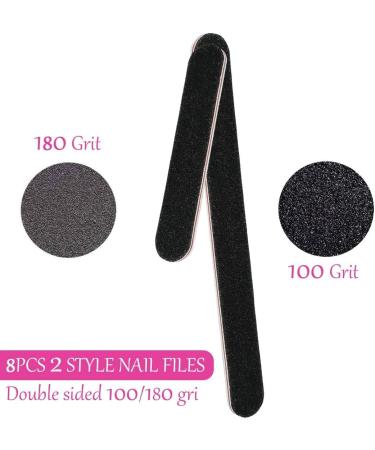 24 Pcs Nail File Set | Buffer Block, Cuticle Nipper & Pusher | Nail Scrubbing Brushes | Dead Skin Trimming & Polishing - Buy Online on GoSupps.com