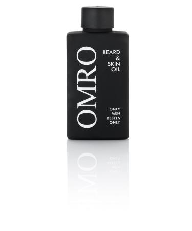 Omro beard and skin oil for men - revitalizing & moisturizing - 80 ml - natural care with refreshing fragrance - Festive gift