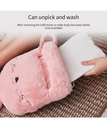 Lichengtai Electric Foot Warmer 4 Temperature Levels & 3 Timing Shutdown Cozy Heating Pillows for Winter Ideal for Family Living Room Office - Pink for Women & Children - Buy Online on GoSupps.com