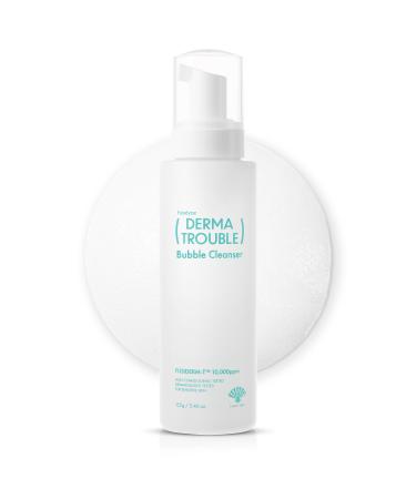 Derma Trouble Bubble Cleanser (5.46floz) Gentle Low-pH Bubble Cleanser for Comedonal Acne. Remove Excess Sebum Dead Skin and Impurities Korean Skin Care with Fusiderm-T10000ppm