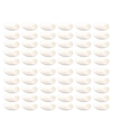 60pcs Plant - Based Silkworm Facial Cleansing Balls | Deep Pore Cleanser & Exfoliator | Silk Fibroin for Delicate Skin/Blemish Care | Mild & Non - Irritating