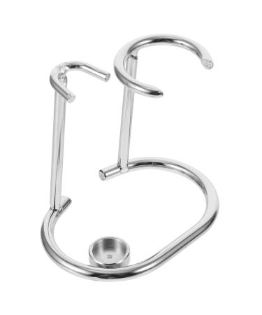 Beavorty 2st shaver holder wood chips men shaving stand stand for razor razor razor razor stand razor stand shaving organizer shave hanging alloy wooden man silverx2stk 9x6.5cmx2pcs