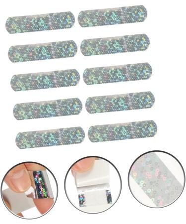 10pcs Glitter Heart Bandages for Kids - Cute Fabric Dressing Patches for Wounds | International Shipping - Buy Online on GoSupps.com