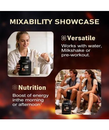 VYHTHY Caramel Coffee Flavored Whey Protein Powder 24g Protein per Serving Fast-Absorbing Concentrated whey Protein Low Sugar Gluten-Free Natural Flavor 2 lbs/32 oz. - Buy Online on GoSupps.com