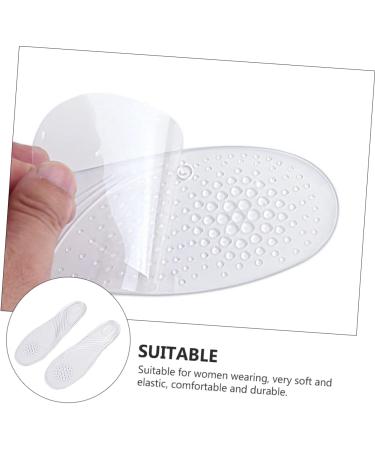 NOLITOY Invisible Shoe Cushions - Anti-Slip Gel Insoles for Women - Lightweight Transparent Foot Massage Pads (3 Pairs - Buy Online on GoSupps.com