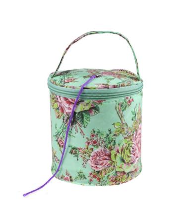 Katech Small Yarn Storage Case Empty Round Yarn Bag Knit Tote Bag Basket (Green) - Buy Online on GoSupps.com