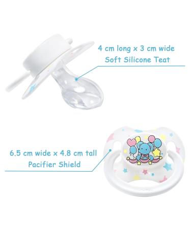 Shop LittleForBig Large Shield Pacifier Generation II - Adult Size Printed Set in Little Circus Pattern | International Shipping Available - Buy Online on GoSupps.com