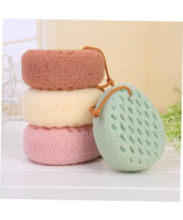 Beavorty 2pcs Face & Body Sponge Bath Scrubber Set - Exfoliating Loofah Shower Brush and Towel - Buy Online on GoSupps.com