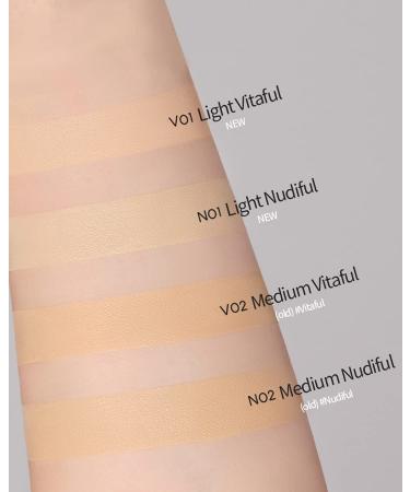 EQUMAL No More Cushion Foundation SPF50+ PA++++ - Air Fit Full Coverage Foundation for Dewy Finish, Long Lasting Formula - 4 Shades Available - 0.5oz (N02 MEDIUM NUDYFUL) - Buy Online on GoSupps.com