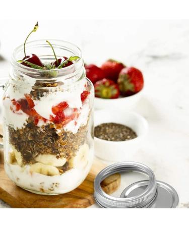 OUNONA 162 Pcs Mason Jar Lids Solid Tinplate Tin Cover 6.8X6.8X0.1cmx3pcs Silverx3pcs - Buy Online on GoSupps.com