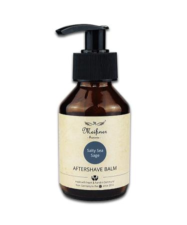 Meißner Tremonia Aftershave Balm-moves in very quickly and contains additional valuable organic babassing oil and organic Jojoba oil-antibacterial and suitable for every skin type-100ml (Salty Sea Sage))