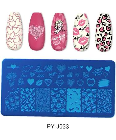 Nail Stamping Plates - Rose Design | Stainless Steel Nail Art Templates for Stunning Manicures - Shop Internationally - Buy Online on GoSupps.com
