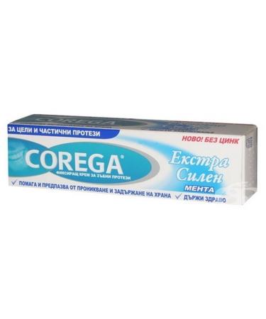Corega Extra Strong Denture Adhesive Cream 40g - Long-Lasting Hold - Buy Online on GoSupps.com