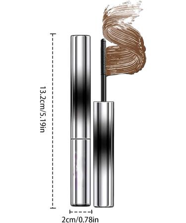 Mascara Black Water Resistant Lengthening Smudge Proof High Waterproof Mascara Lifting Curling Multiplying Eye Makeup No Clump Or Flake Brown - Buy Online on GoSupps.com