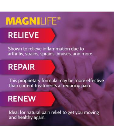 MagniLife Pain & Inflammation Relief Foam - Natural Muscle, Joint, and Arthritis Pain Relief - 4oz - Buy Online on GoSupps.com