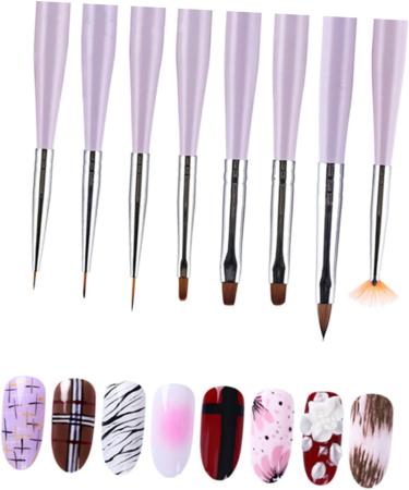 Housoutil 1pc Nail Art Brush Nail Art Pen Manicure Pen Autumn Chrysanthemum Gel Manicure Brushes for Nails Nail Gel Detail Brush Gel Nail Art Tool Divider Plates Ceramic Para U as Sector - Buy Online on GoSupps.com