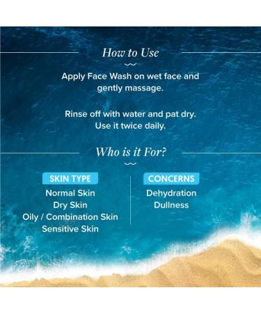 Hydrate+ Face Wash | Gentle Deep Cleansing & Hydration | Hyaluronic Acid & Coconut Water | Unisex Facial Cleanser for All Skin Types - 3.38 Fl Oz - Buy Online on GoSupps.com