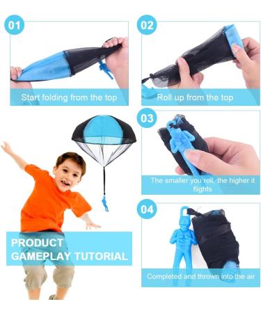 5 Pack Parachute Toy Set - Outdoor Flying Parachutists for Kids | Ideal Gift & Fun Throwing Games - Buy Online on GoSupps.com