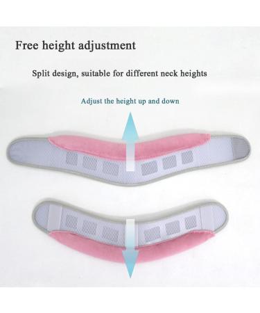Jlasdr Neck Protection Bandage - Breathable Height-Adjustable Collar for Neck Pain & Spine Pressure - Pink - Ideal Neck Support for Women | International Shipping - Buy Online on GoSupps.com