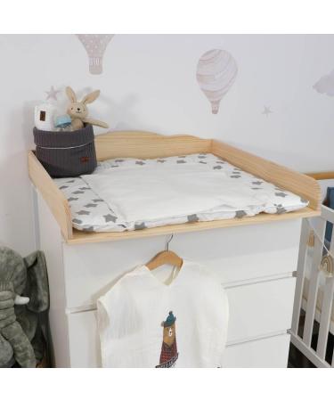 Puckdaddy Wrap Support Freya 77x75 cm - 100% Cotton Diaper Pad Oeko-Tex Certified Star Pattern - Removable Frote Movement Gray Stars - Buy Online on GoSupps.com