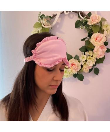 Silk Sleep Mask for Women and Girls - Pink Blackout Blindfold for a Restful Sleep - Buy Online on GoSupps.com