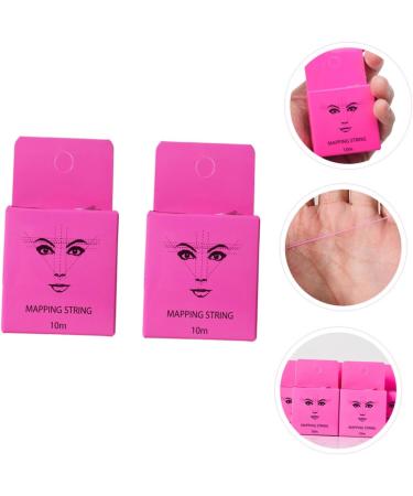 FOMIYES 2 Boxes Ink Pattern Embroidery Ruler Pre Mapping Thread Convenient Eyebrow Mapping Ruler - Buy Online on GoSupps.com
