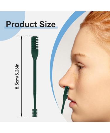 Nose Hair Trimmer Double Headed Nose Hair Trimmer 360 Degree Rotating Grooming Tool 3 Piece Hair Clipper for Women and Men Dark Green - Buy Online on GoSupps.com
