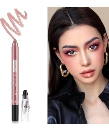 Rose Gold Eyeshadow Pencil Stick - Waterproof & Long-Lasting Metallic Shimmer Eyeliner Pen - Buy Online on GoSupps.com
