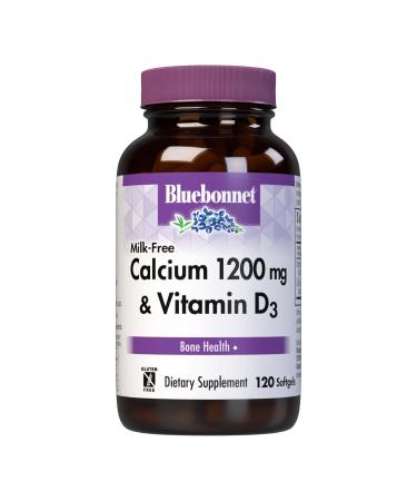 Bluebonnet Nutrition Milk-Free Calcium 600 mg 120 Softgels - Buy Online on GoSupps.com