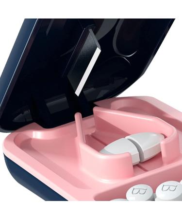 Portable Medicine Cutter Box - Efficient Pill Storage for 10-15 Pills | Metal Blade Food Grade PC Hygienic Design - Buy Online on GoSupps.com
