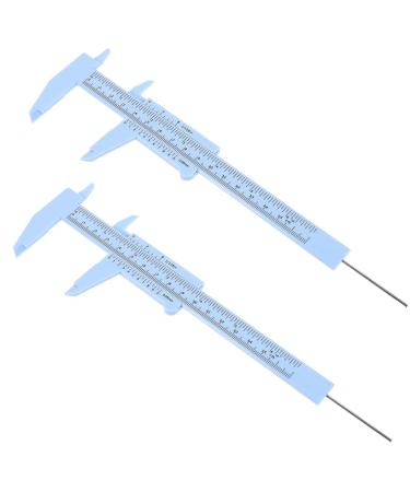 Alipis 2 pi ces R gle de Mesure Sourcils Plastique Outil de Maquillage Pr cis pour Femmes Calibre Sourcils Professionnel Bleu Kit pour Forme et quilibre