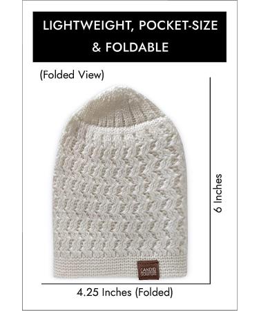 Candid Signature Apparel Zigzag Knit Skull Cap | 100% Cotton Beanie for Men & Women - White - Buy Online on GoSupps.com