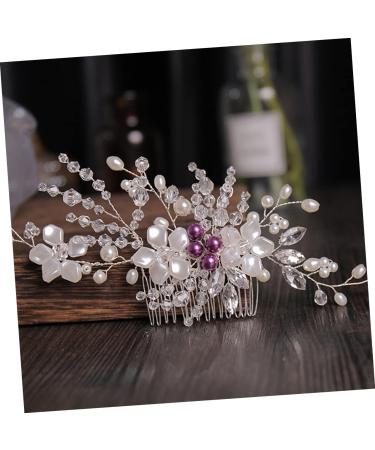 DOITOOL 1pc Braided Flower Comb Braiding Hair Accessories Barrettes for Women Wedding Hair Accessories for Women Flower Headband To Weave Modeling White Bride Hair Comb Wire - Buy Online on GoSupps.com