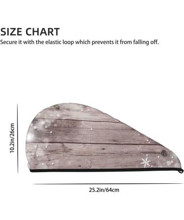 Super Absorbent Christmas Fir Tree & Snowflake Microfiber Hair Towel | Quick Dry Coral Velvet Wrap for Long Curly Thick Hair - Perfect Gift for Women - Buy Online on GoSupps.com