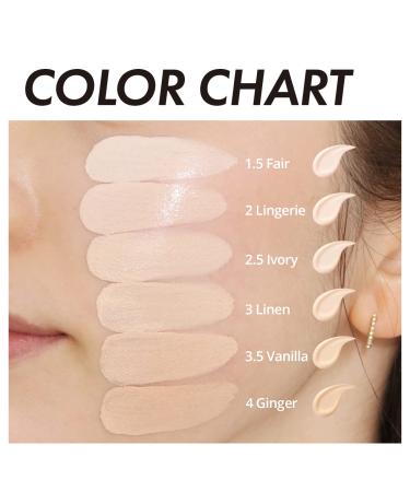 CLIO Kill Cover Glow Fitting Cushion | Long Lasting Makeup Base & Fixer - Radiant Glowing Finish for All Skin Types (4 GINGER) - Buy Online on GoSupps.com