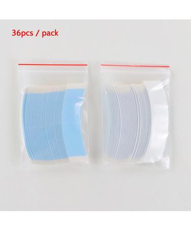 Jufjsfy 36Pc/Lot Strong Wig Tape Strips Fixed Hair Adhesive Extension Double Tape Waterproof and Sweat for Toupee Lace Wigs Film - Buy Online on GoSupps.com