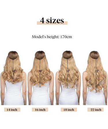 SARLA 18 Inch Invisible Wire Hair Piece Curly Wavy Synthetic Hair Extension - Black Brown - Buy Online on GoSupps.com