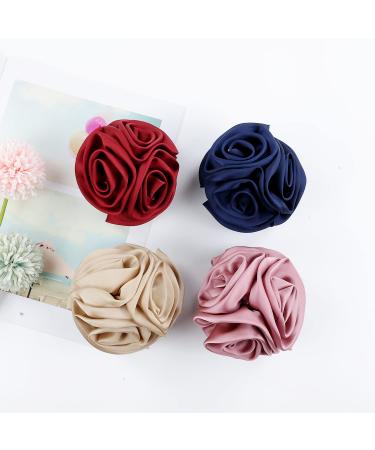 4 Pack Butterfly Octopus Ribbon Flower Hair Clips for Women and Girls - Buy Online on GoSupps.com