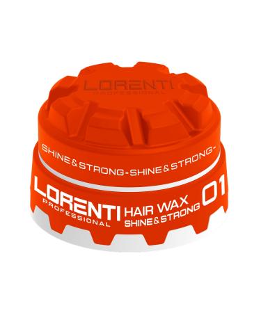LORENTI TOKYO & SEOUL Hair Styling Wax | Oil Free Styling Cream for Curly and Frizz Hair | Volume and Shaped Hair Pomade 2.7 Oz (Shine & Strong 01)