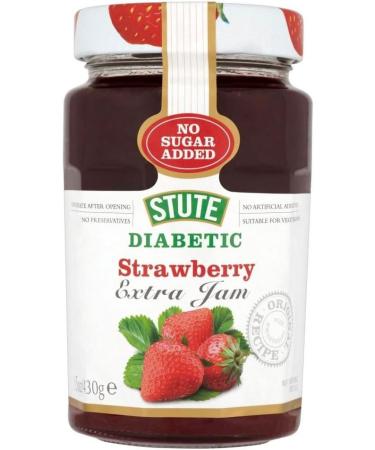 Stute Jam Selection - Handpick Your Favourite Flavours | Low Sugar High Taste | Apricot Blackcurrant Morello Cherry | Diabetic-Friendly Jams for Healthier Treat | 4 Pack - 430g Each - Buy Online on GoSupps.com