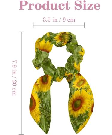 6 Pieces Elastic Long Hair Ties with Bow for kids Women Girls Leopard Print Yellow Coffee Black Multi-colored 18 - Buy Online on GoSupps.com