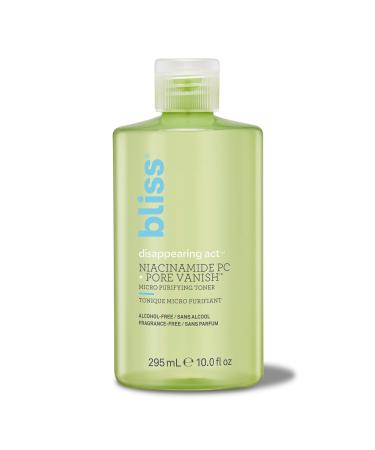 Bliss Disappearing Act Niacinamide Toner | Pore Vanish Complex | Purifies Pores | Clean | Cruelty Free | Vegan | 10 oz